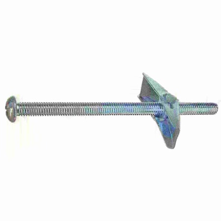 Midwest Fastener Toggle Bolt, 6" L, Steel, 25 PK 04104